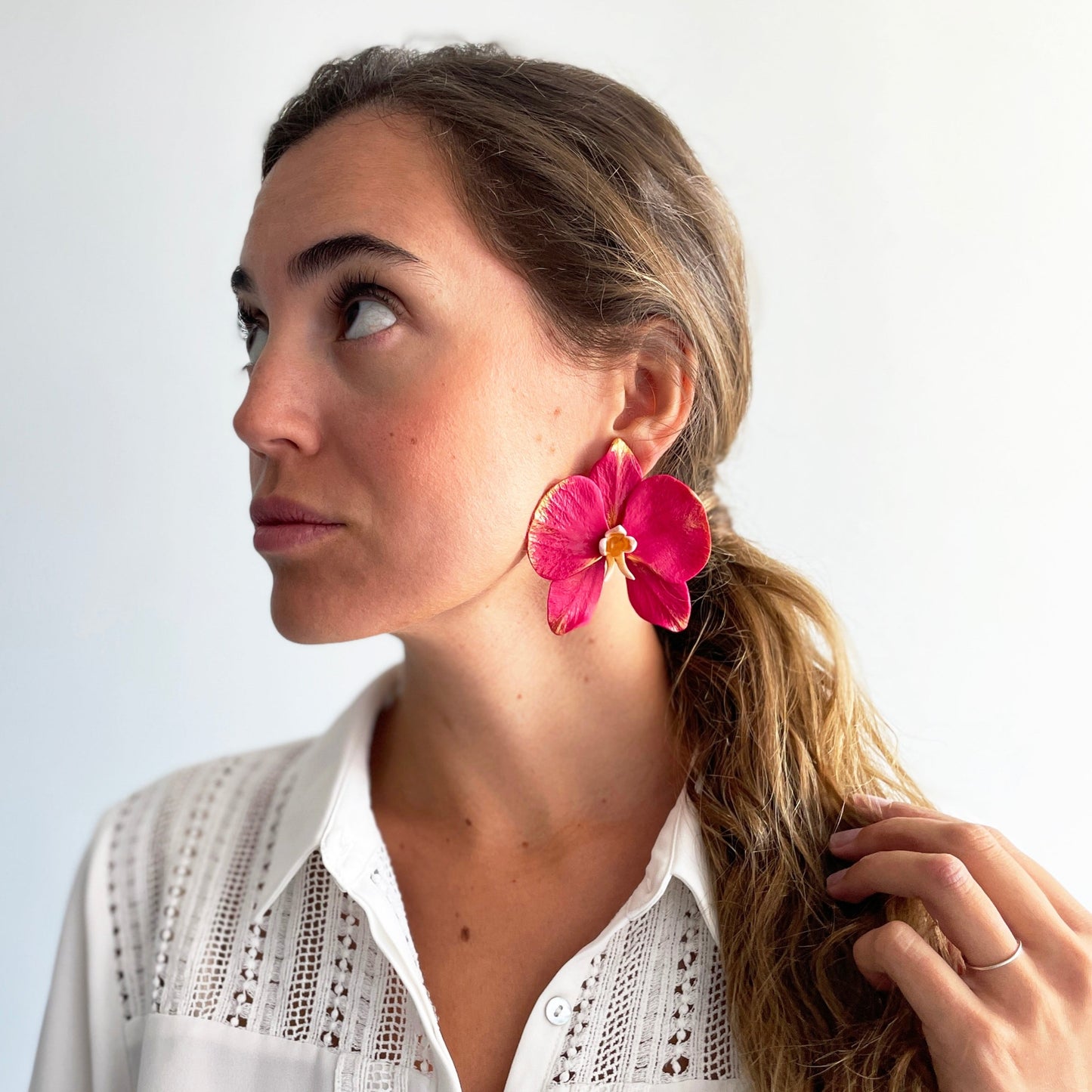 Pendientes Orquídea Fantasía