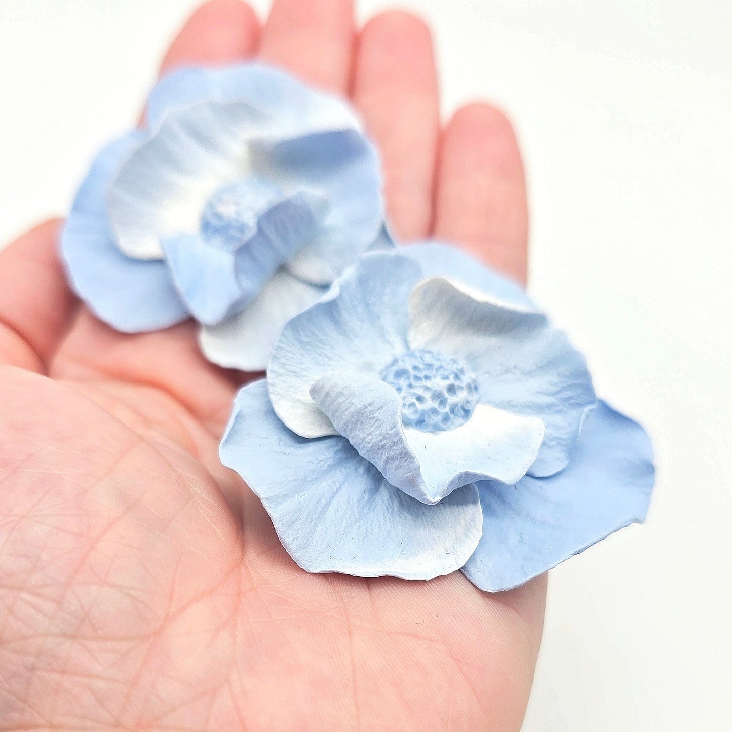 Pendientes Amapola | Azul cielo
