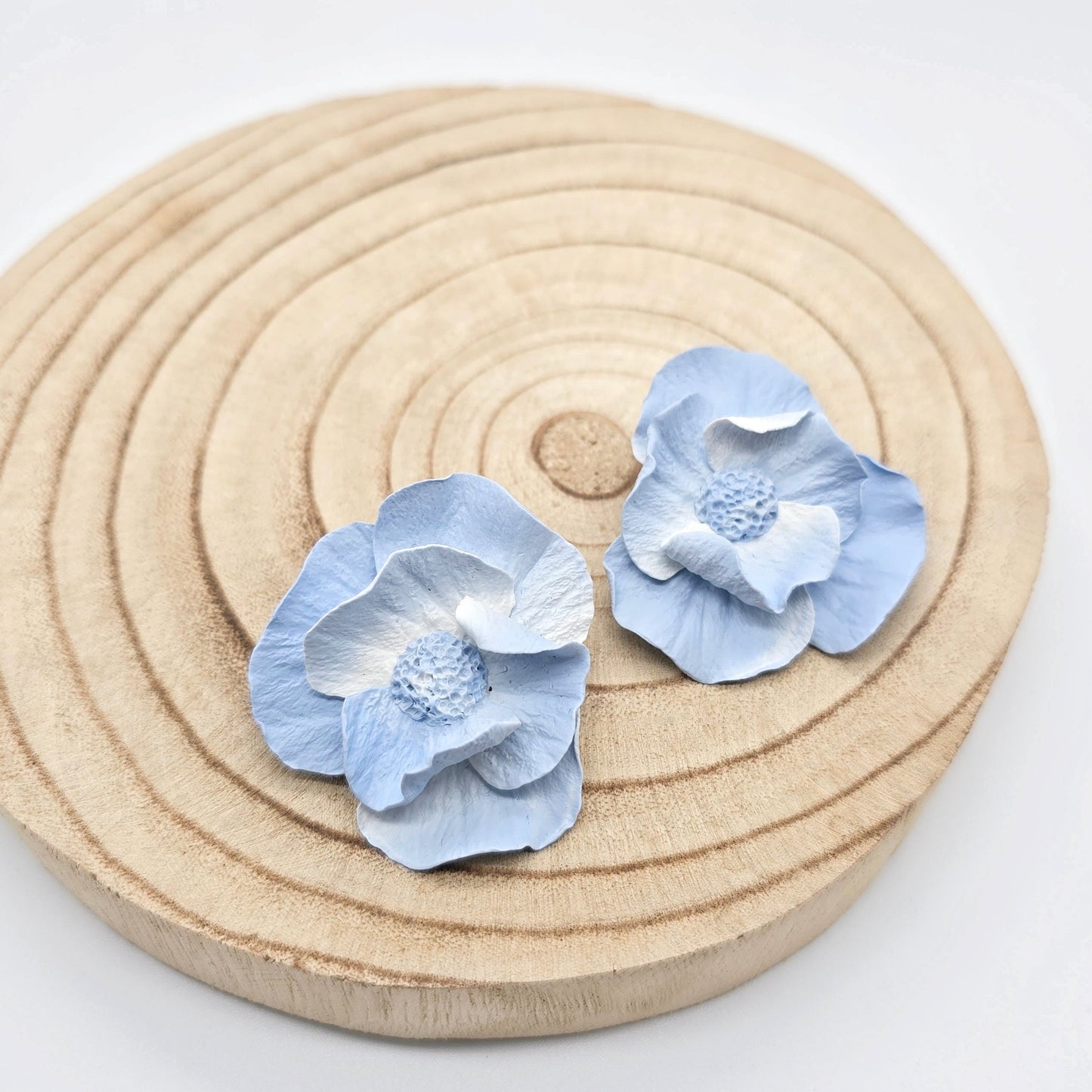 Pendientes Amapola | Azul cielo