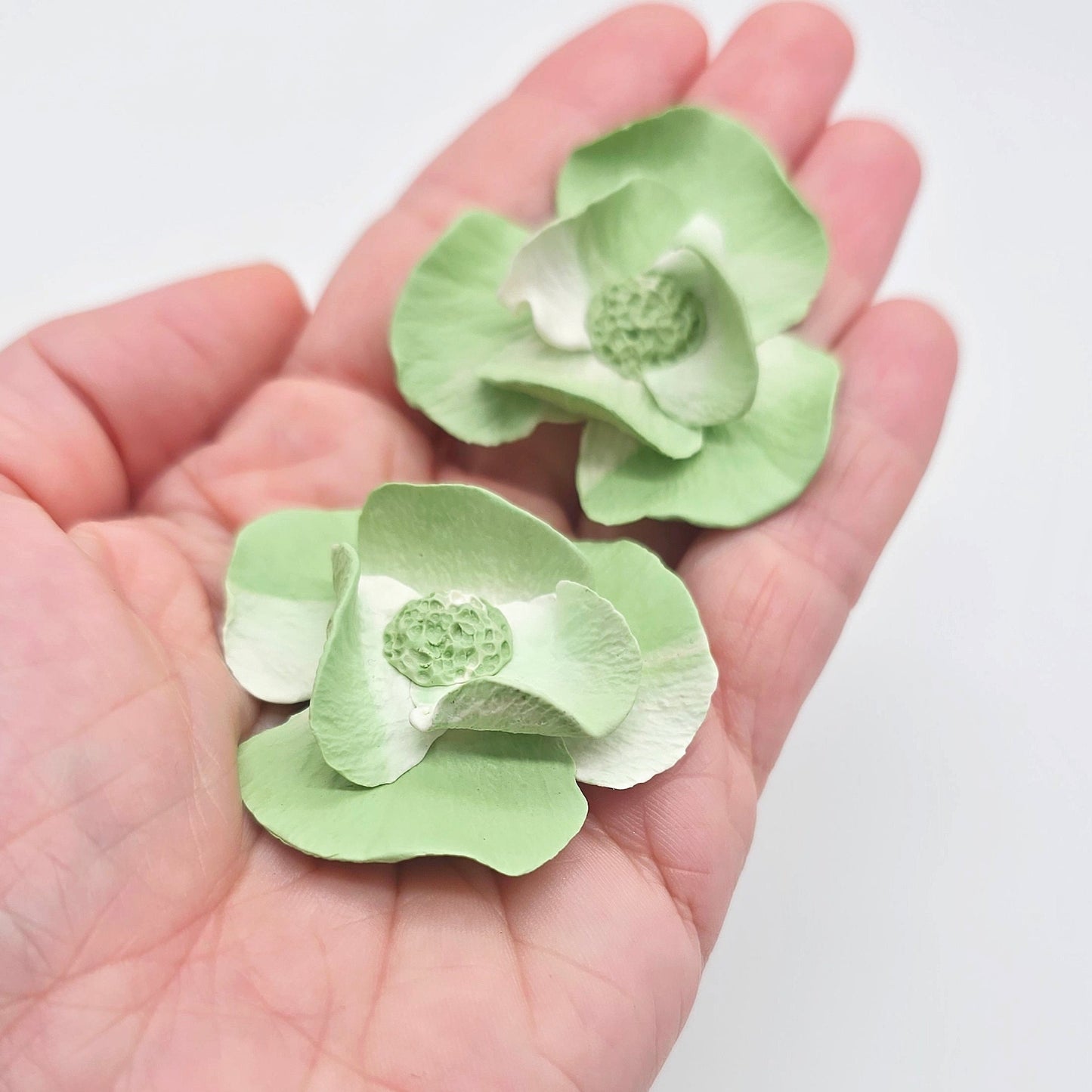 Pendientes Amapola | Verde menta