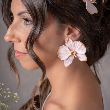 Pendientes Orquídea Alba