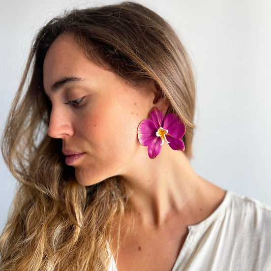 Pendientes Orquídea Sensación