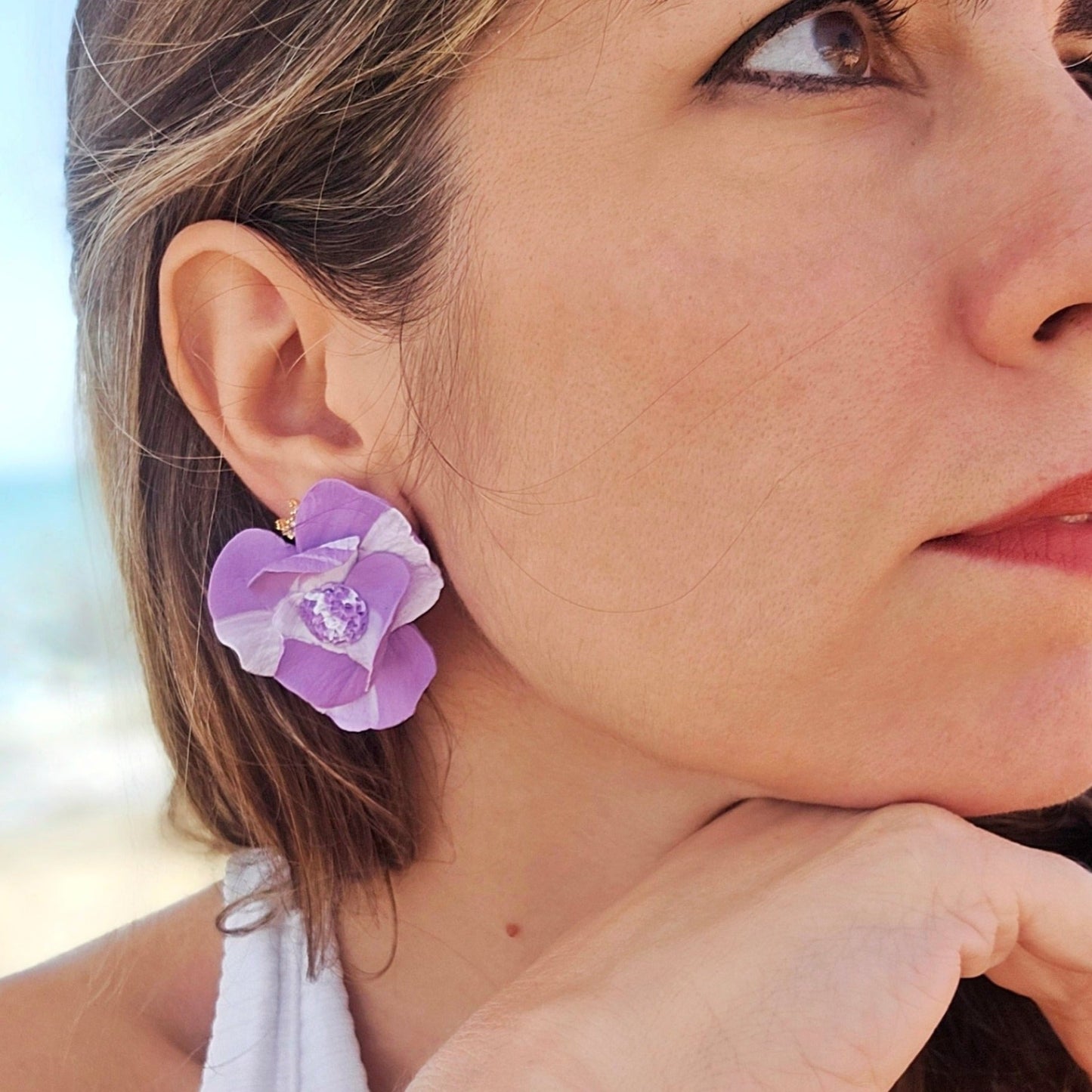 Pendientes Amapola | Malva